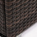 Wicker Fire Pit Column with Glass Wind Guard - DTYStore