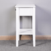 White Bathroom Floor-standing Storage Table with a Drawer