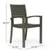 Outdoor Dining Chairs, Grey 63223.00GRY, KD - DTYStore