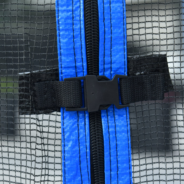 14FT Trampoline for Adults & Kids with Basketball Hoop, Outdoor Trampolines w/Ladder and Safety Enclosure Net for Kids and Adults,Double-side Color cover - DTYStore