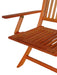 Foldable Patio Dining Set, 4 Folding Chairs, Indoor and outdoor universal, Teak - DTYStore