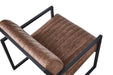 Modern Design High Quality PU(BROWN)+ steel armchair，for Kitchen, Dining, Bedroom, Living Room