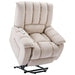 Massage Recliner Chair Electric Power Lift Recliner Chairs with Heat, Vibration, Side Pocket for Living Room Bedroom, Beige