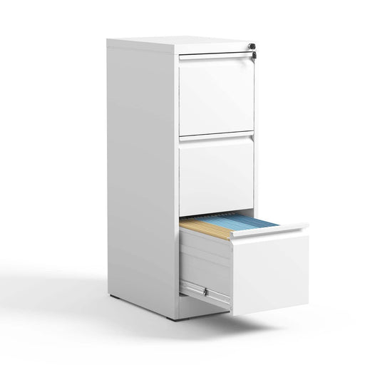 3 Drawer Metal Vertical File Cabinet with Lock Office Home Steel Vertical File Cabinet for A4 Legal/Letter Size3 - DTYStore