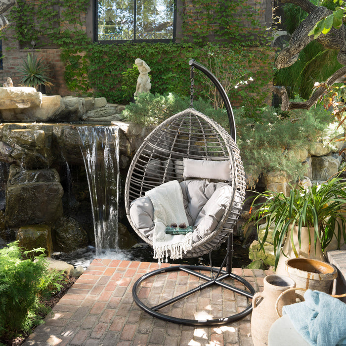 HANGING BASKET- GREY- NO STAND BASKET ONLY - DTYStore