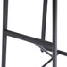 27''H Barstool Set of 3 Wooden Round Bar Stools with Footrest Modern Kitchen Chairs for Counter (Black & Black) - DTYStore