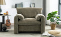 Modern Style Chenille Oversized Armchair Accent Chair Single Sofa Lounge Chair 38.6'' W for Living Room, Bedroom, Green