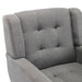 Modern Soft Linen Material Ergonomics Accent Chair Living Room Chair Bedroom Chair Home Chair With Black Legs For Indoor Home - DTYStore