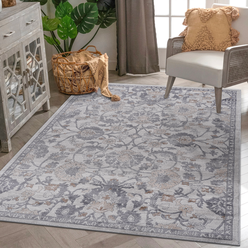 DTY Signature Collection 5X7 Sand/Ivory/Oriental Non-Shedding Living Room Bedroom Dining Home Office Stylish and Stain Resistant Area Rug - DTYStore