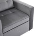 Convertible Sleeper Sofa Chair Bed with Pillow & Pocket, 3-in-1 Sofa Bed Sleeper Chair in Modern Velvet Fabric for Living Room, Bedroom, Study, Apartment, Gray - DTYStore