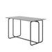 Rectangle Dining Table with Metal Frame, Tempered Glass for Kitchen Room