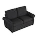 57.9" Orisfur Pull Out Sofa Bed Loveseat Sleeper with Twin Size Memory Mattress with Two USB Ports for Living Room Spaces, Black