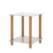 Modern 2-Tier Side Table with Storage Shelf, Sofa Table, and Night Stand