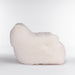 010-Soft Teddy Fabric Tufted Foam Bean Bag Chair With Teddy Fabric Ivory White