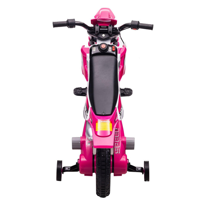 12V Kids Ride on Toy Motorcycle, Electric Motor Toy Bike with Training Wheels for Kids 3 - 6