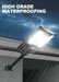 Solar Street Lights Outdoor, Parking Lot Lights with 66PCS LED Beads , IP65 Waterproof Solar Flood Lights, Dusk to Dawn Solar Lights for Garden, Street Side Road,Courtyard Villa,City Square - DTYStore