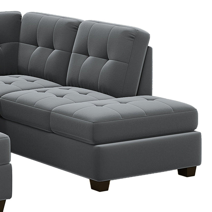 Orisfur. Sectional Sofa with Reversible Chaise Lounge, L-Shaped Couch with Storage Ottoman and Cup Holders