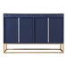 TREXM Modern Sideboard Elegant Buffet Cabinet with Large Storage Space for Dining Room, Entryway (Navy)