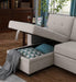 Upholstered Pull Out Sectional Sofa with Chaise for Comfortable Living Spaces