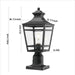 Large Outdoor Post Lights Lamp Post Light Fixture, 18.1inch Waterproof Aluminum Post Lamp with Clear Glass, Fence Post Deck Lighting for Garden, Patio, Pathway (2 pack) - DTYStore
