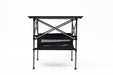 Set of 3, Folding Outdoor Table and Chairs Set for Indoor, Outdoor Camping, Picnics, Beach,Backyard, BBQ, Party, Patio, Black/Gray - DTYStore