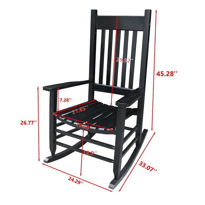 Wooden Porch Rocker Chair - Without Mat