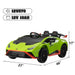 12V Battery Powered Ride On Car for Kids, Licensed Lamborghini, Remote Control Toy Vehicle with Music Player and LED Light