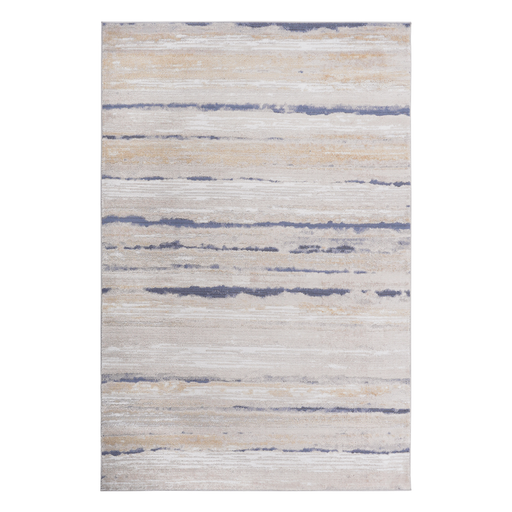 DTY Signature Collection 8X10 Ivory/Blue /Striped Non-Shedding Living Room Bedroom Dining Home Office Stylish and Stain Resistant Area Rug - DTYStore