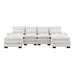 Modern U-shaped Sectional Sofa with Waist Pillows, Sleeper Couch with Chaise Lounge,6-seat Upholstered Symmetrical Sofa