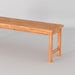 Modern Slat-Top Solid Wood Patio Bench - Brown - DTYStore