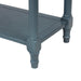 TREXM Daisy Series Console Table Traditional Design with Two Drawers and Bottom Shelf (Navy)