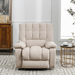 Massage Recliner Chair Electric Power Lift Recliner Chairs with Heat, Vibration, Side Pocket for Living Room Bedroom, Beige