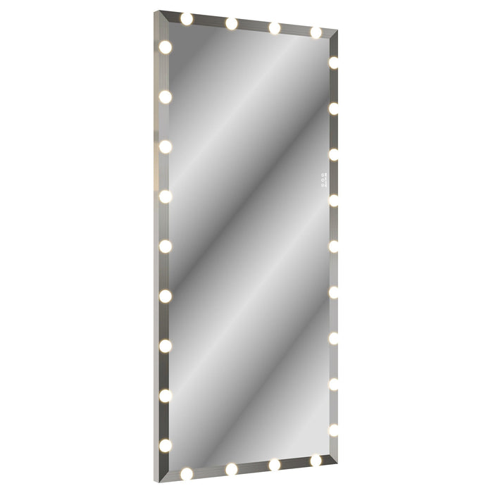 Hollywood Full Length Mirror with Lights Oversized Full Body Vanity Mirror with 3 Color Modes Lighted Large Standing Floor Mirror for Dressing Room Bedroom Hotel Touch Control,Silver,72X32 Inch