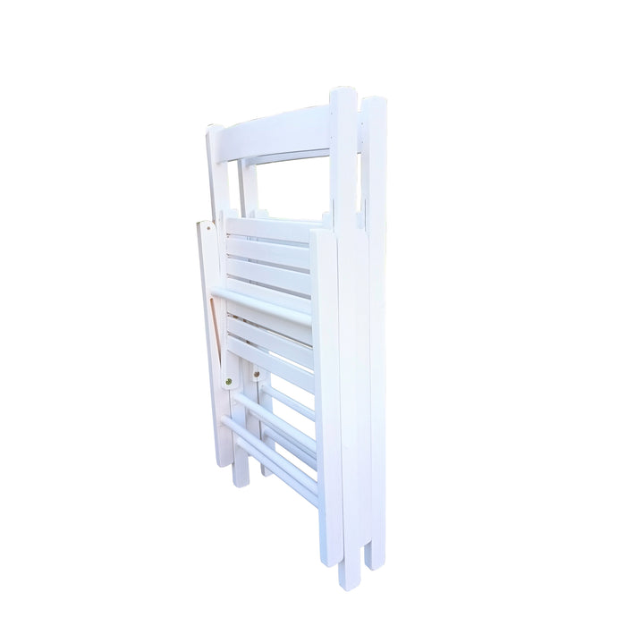 FOLDING CHAIR-2/S, FOLDABLE STYLE -WHITE - DTYStore