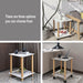 Modern 2-Tier Side Table with Storage Shelf, Sofa Table, and Night Stand