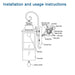 Large Outdoor Wall Lamps With Glass Supports multiple types of light bulbs 1 pack - DTYStore