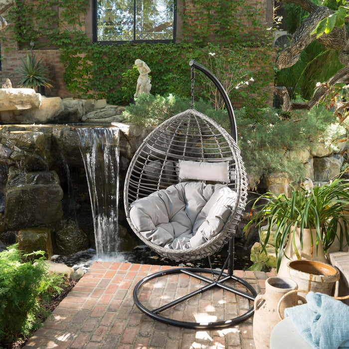 HANGING BASKET- GREY- NO STAND BASKET ONLY - DTYStore