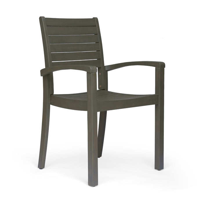 Outdoor Dining Chairs, Grey 63223.00GRY, KD - DTYStore