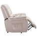 Massage Recliner Chair Electric Power Lift Recliner Chairs with Heat, Vibration, Side Pocket for Living Room Bedroom, Beige