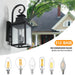 Large Outdoor Wall Lamps With Glass Supports multiple types of light bulbs 1 pack - DTYStore