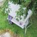 Outdoor Patio 3 seaters Metal Swing Chair Swing bed with Cushion and Adjustable Canopy Champagne Color - DTYStore