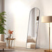 Floor Standing Mirror, Wall Mirror with Stand Aluminum Alloy Thin Frame,21''*64'',Black - DTYStore