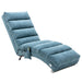 COOLMORE Linen Massage Chaise Lounge Indoor with Remote Control,Ergonomic Electric Massage Long Lounger with 5 Modes for Office, Living Room,Bedroom (Blue)