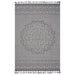 DTY Signature Collection 5X7 Gray/White /Medallion Indoor/Outdoor Area Rug - DTYStore