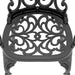 5-Piece Set Of Cast Aluminum Patio Furniture With Black Frame and Seat Cushions In Random Colors - DTYStore