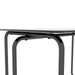 Rectangle Dining Table with Metal Frame, Tempered Glass for Kitchen Room