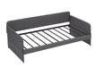 Daybed, sofa bed metal framed with trundle twin size, Grey, 78.4''w x 41''d x 29.8''h. - DTYStore