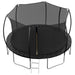 14FT Trampoline (Double-side color pad) , Trampoline for Kids and Adults with Enclosure Net and Ladder,Curved fence pole - DTYStore