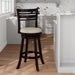 Granby Premium Fabric 4-Slat Back Swivel Stool, 24” Counter Stool or 30" Bar Stool