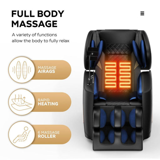 New Collection Massage Chair Recliner with Zero Gravity with Full Body Air Pressure - DTYStore